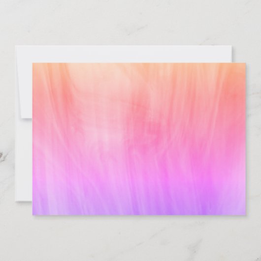 Aankondiging van het roze Paarse Afstuderen Girly (Achterkant)