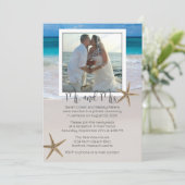 Aankondiging van het tropisch huwelijk met foto's (Staand voorkant)