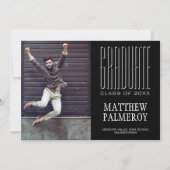 Aankondiging van het Valedictorian Photo Afstudere (Voorkant)