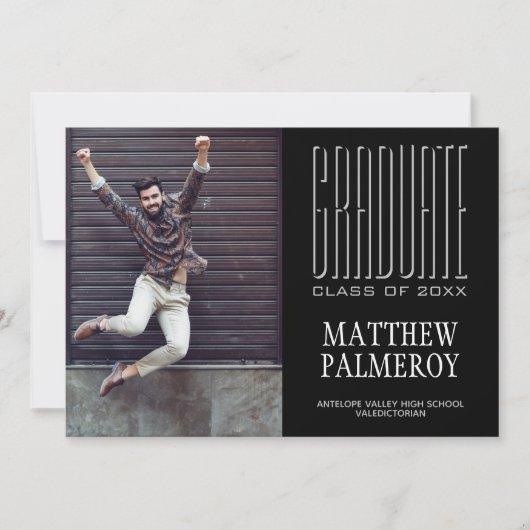 Aankondiging van het Valedictorian Photo Afstudere (Voorkant)
