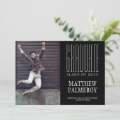 Aankondiging van het Valedictorian Photo Afstudere (Staand voorkant)