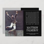 Aankondiging van het Valedictorian Photo Afstudere (Voorkant / Achterkant)