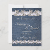 Aankondiging van het  Verloving Denim en Lace (Achterkant)