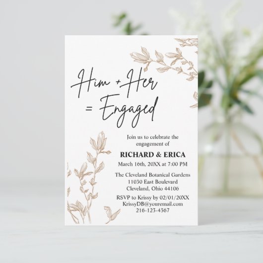 Aankondiging van het Verloving Farmhouse Fields (Staand voorkant)