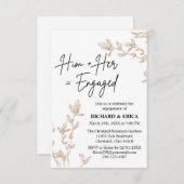 Aankondiging van het Verloving Farmhouse Fields (Voorkant / Achterkant)