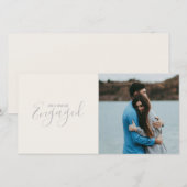 Aankondiging van het verloving van het moderne fot (Voorkant / Achterkant)