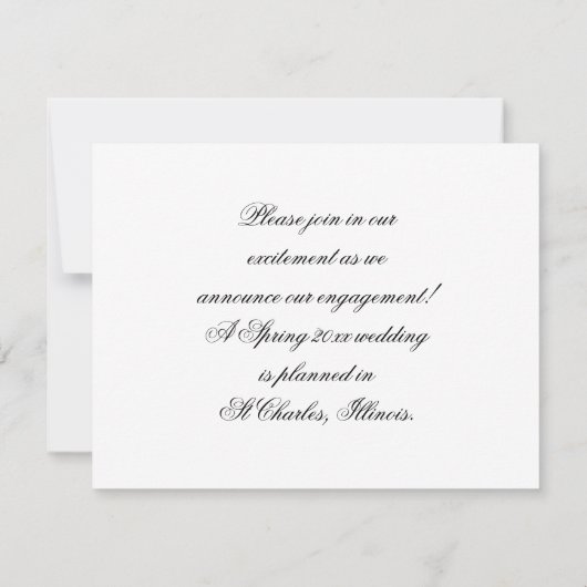 Aankondiging van het Verloving van het Roos van he (Achterkant)