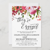 Aankondiging van het Verloving van roze en rode Fl (Voorkant)