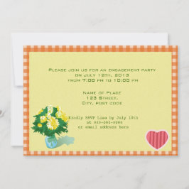 Aankondiging van het verloving voor een bruiloft i