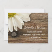 Aankondiging van het Verloving White Daisy en Barn (Voorkant)