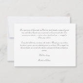 Aankondiging van het vertrouwelijk huwelijk script (Achterkant)