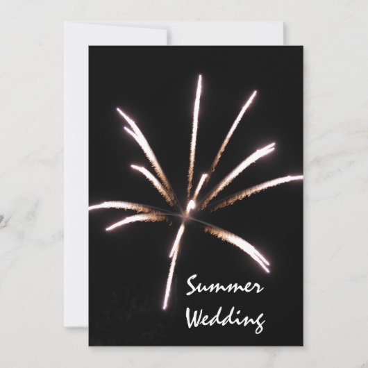 Aankondiging van het vuurwerk Summer Wedding (Voorkant)