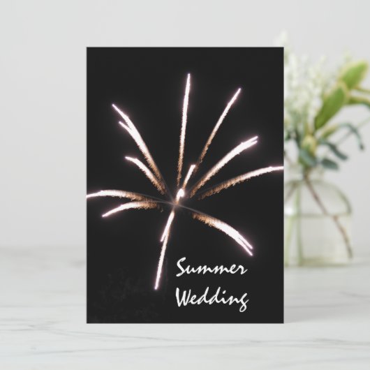 Aankondiging van het vuurwerk Summer Wedding (Staand voorkant)