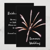 Aankondiging van het vuurwerk Summer Wedding (Voorkant / Achterkant)