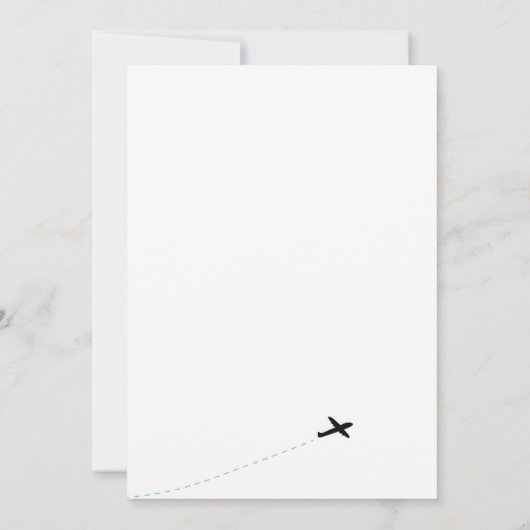 Aankondiging van het weglopen en uitnodiging voor (Achterkant)