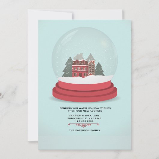 Aankondiging van het Winter Wereldbol (Voorkant)