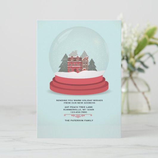 Aankondiging van het Winter Wereldbol (Staand voorkant)