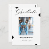 Aankondiging van hoger Afstudeerder voor modern sc Briefkaart (Voorkant / Achterkant)