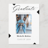 Aankondiging van hoger Afstudeerder voor modern sc Briefkaart (Voorkant)