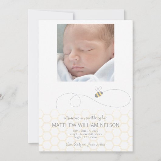 Aankondiging van Honeycomb-Baby (Voorkant)