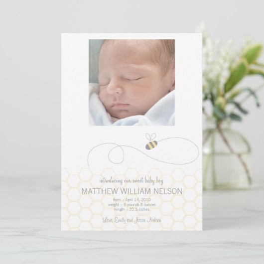 Aankondiging van Honeycomb-Baby (Staand voorkant)