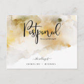 Aankondiging van honingwedstrijden uitstellen Wate Briefkaart (Voorkant)