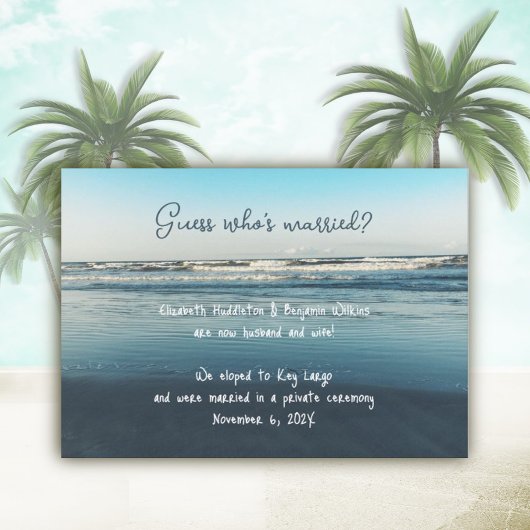 Aankondiging van huwelijk tussen privé-bruiloft en