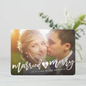 Aankondiging van huwelijksfeest- en feestdag voor  (Staand voorkant)