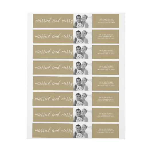 Aankondiging van huwelijksfeest en feestelijke fot (Vel)