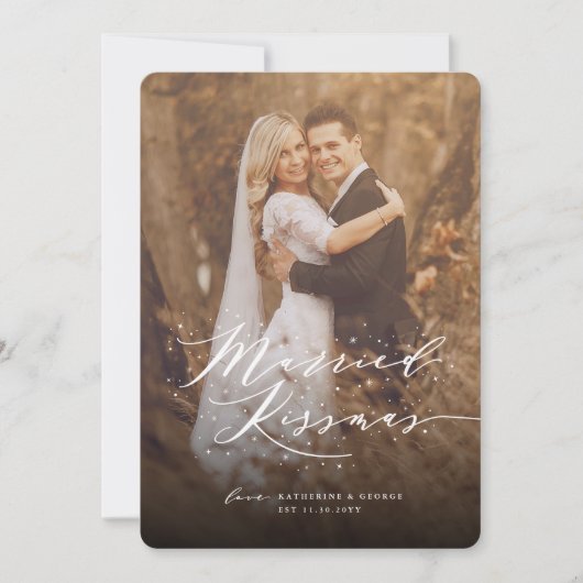 Aankondiging van huwelijksfeest op Kissmas Foto Ho (Voorkant)