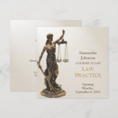 Aankondiging van inleiding rechtspraktijk (Voorkant / Achterkant)