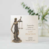 Aankondiging van inleiding rechtspraktijk (Staand voorkant)