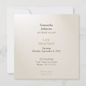 Aankondiging van inleiding rechtspraktijk (Achterkant)