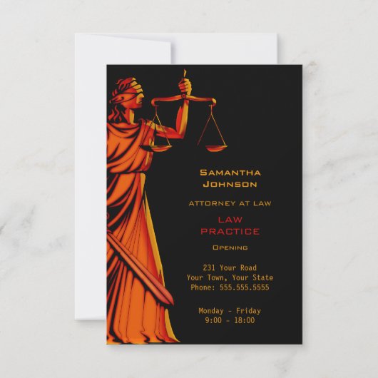 Aankondiging van inleiding rechtspraktijk (Achterkant)