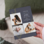 Aankondiging van Joy Blue Birth Gold Foil Holiday