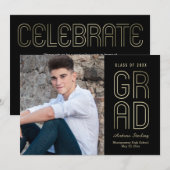 Aankondiging van klasseaankondigingen Afstuderen (Voorkant / Achterkant)