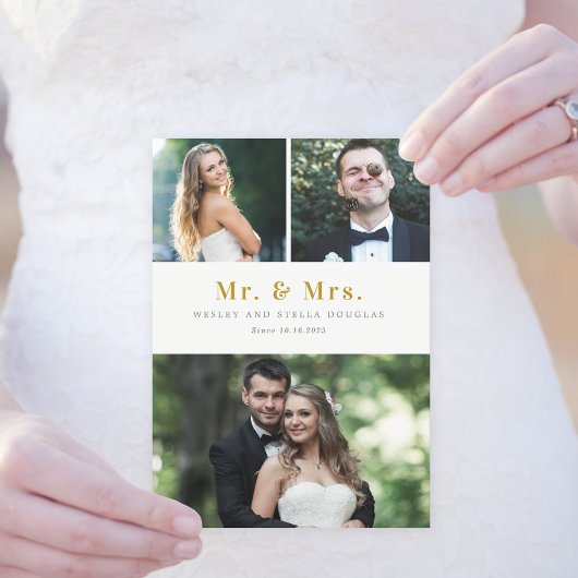 Aankondiging van kleurhuwelijk met onbewerkte coll