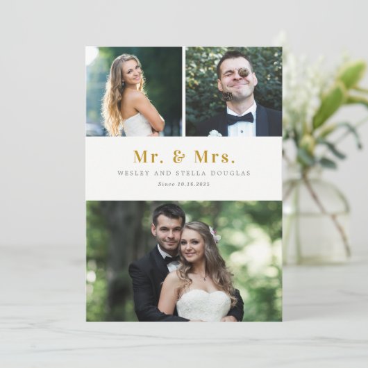 Aankondiging van kleurhuwelijk met onbewerkte coll (Staand voorkant)