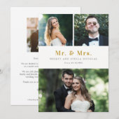 Aankondiging van kleurhuwelijk met onbewerkte coll (Voorkant / Achterkant)