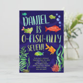 Aankondiging van kleurrijke visdag (Staand voorkant)