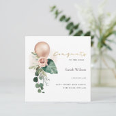 AANKONDIGING VAN KUSTBALLOON FLORAL AFSTUDEERDER (Staand voorkant)