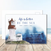 Aankondiging van kustvuurtoren briefkaart