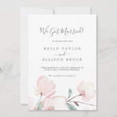 Aankondiging van lentescherry Blossom Elopement (Voorkant)