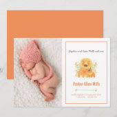 Aankondiging van Lion Cub Birth (Voorkant / Achterkant)