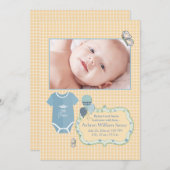 Aankondiging van Little Prince Photo Birth (Voorkant / Achterkant)