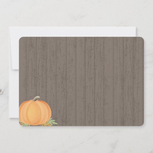 Aankondiging van Little Pumpkin Birth (Achterkant)