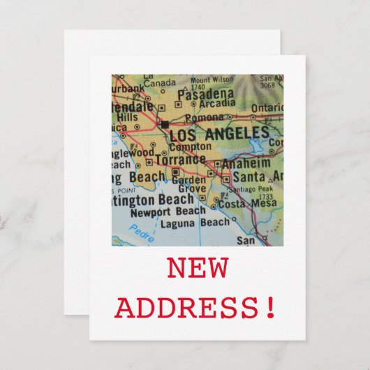 Aankondiging van Los Angeles New Address (Voorkant / Achterkant)