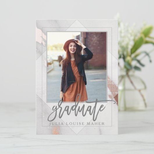 Aankondiging van MARBLE AND ROOS GOLD AFSTUDEREN (Staand voorkant)