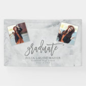 Aankondiging van MARBLE AND ROOS GOLD AFSTUDEREN Spandoek (Horizontaal)