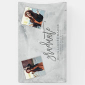 Aankondiging van MARBLE AND ROOS GOLD AFSTUDEREN Spandoek (Verticaal)